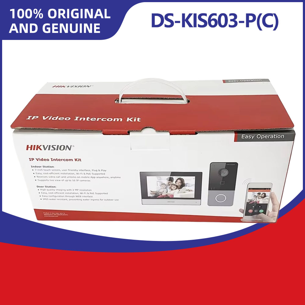 Smart Home Hikvision - Zestaw wideodomofonowy IP Hikvision DS-KIS603-P zawiera