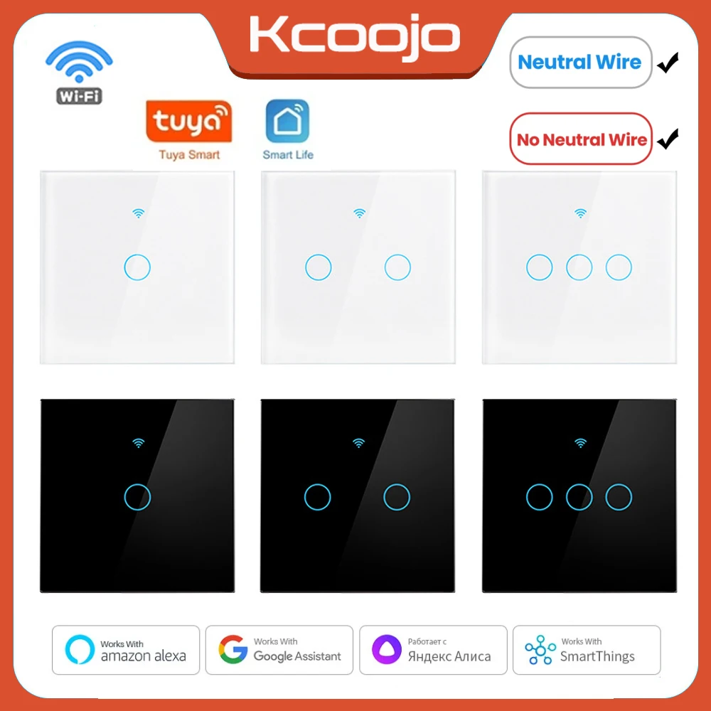 Smart Home Ac - Tuya Wifi EU Smart Switches 1/2/3/4Gang
