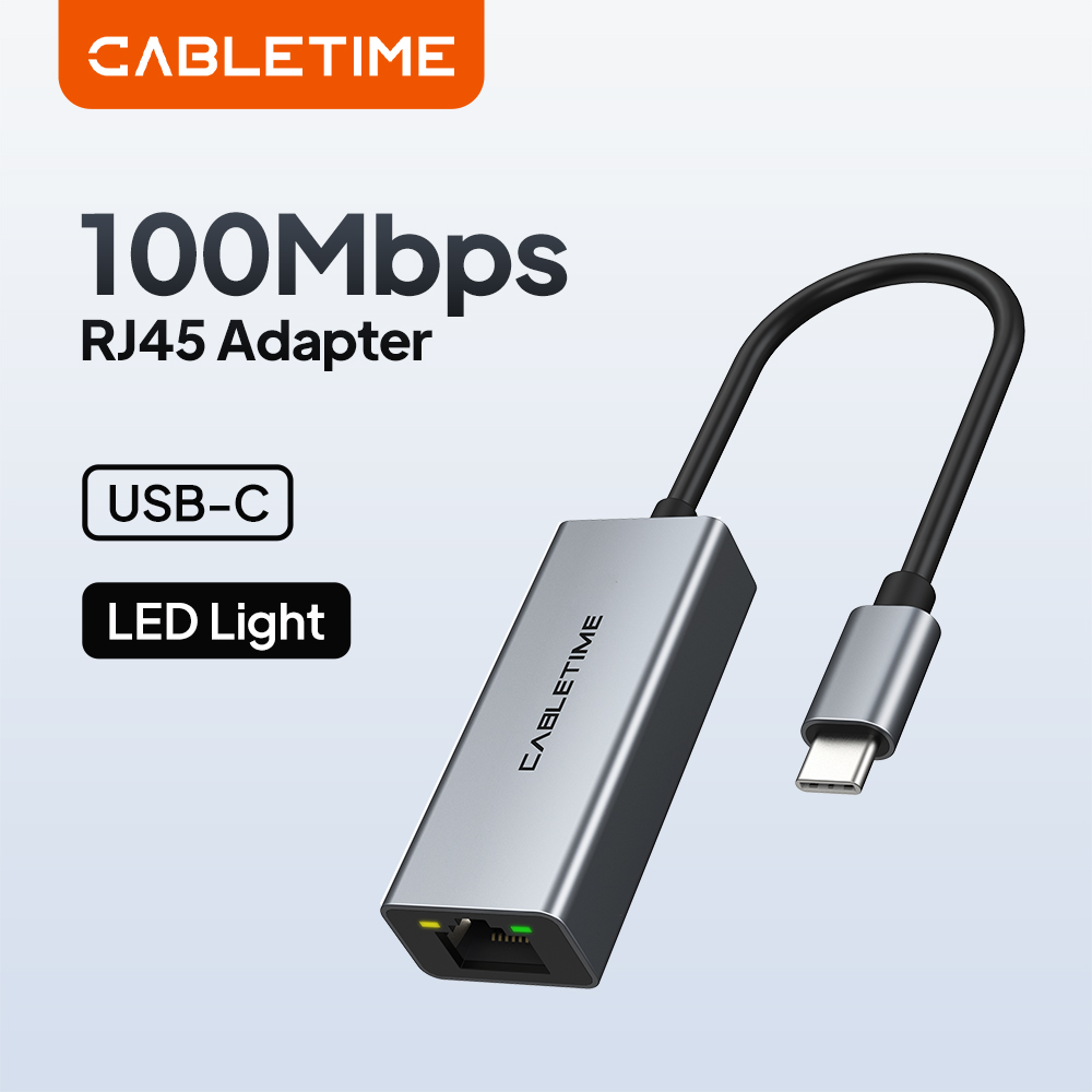 Smart Home Xiaomi Hub 2 - Adapter USB C Ethernet CABLETIME 100Mbps