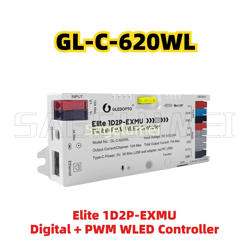 Wifi Led Dimmer - Kontroler WLED Elite 1D2P-EXMU GL-C-620WL z