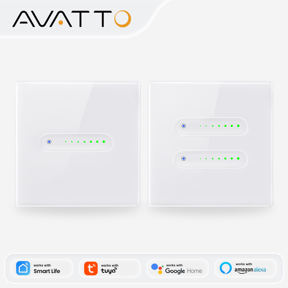 Smart Home Sistem - AVATTO WiFi 1/2-kanałowy inteligentny ściemniacz, dotykowy