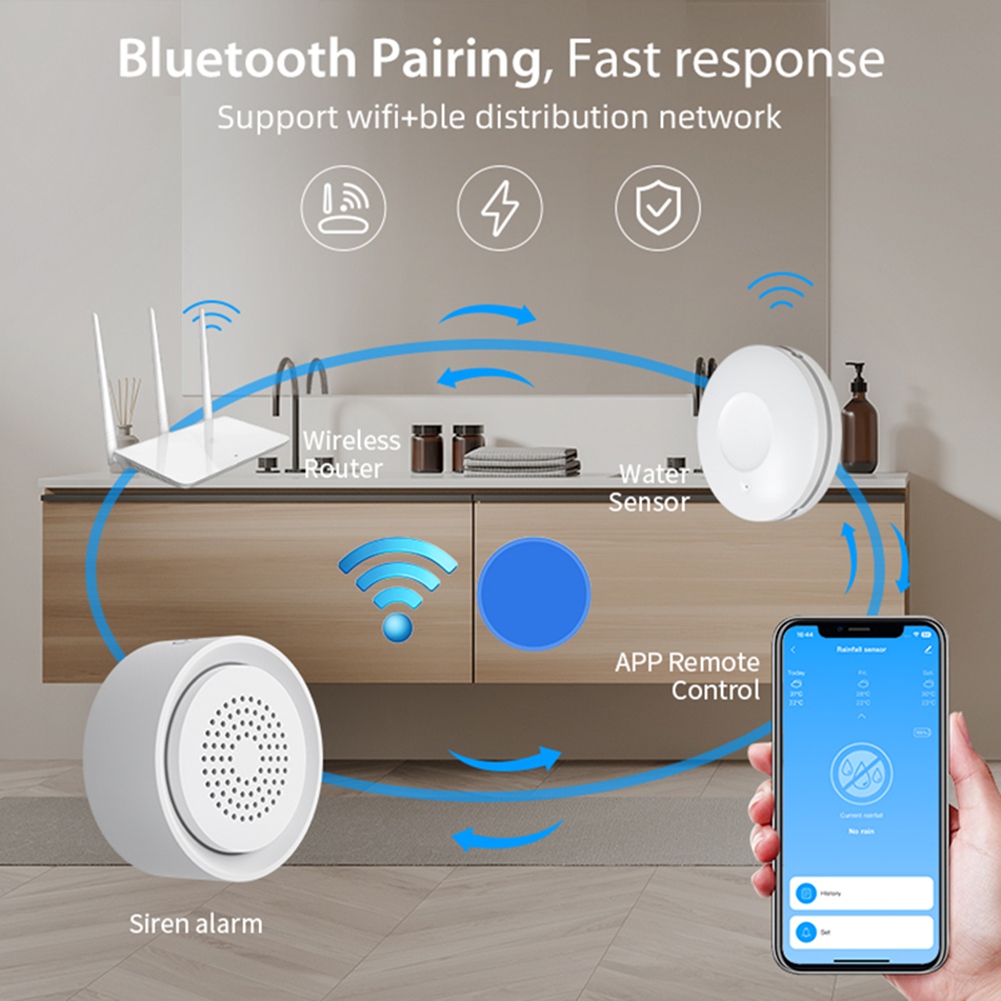 Smart Home Kit - Czujnik wycieku wody WiFi PHILE do