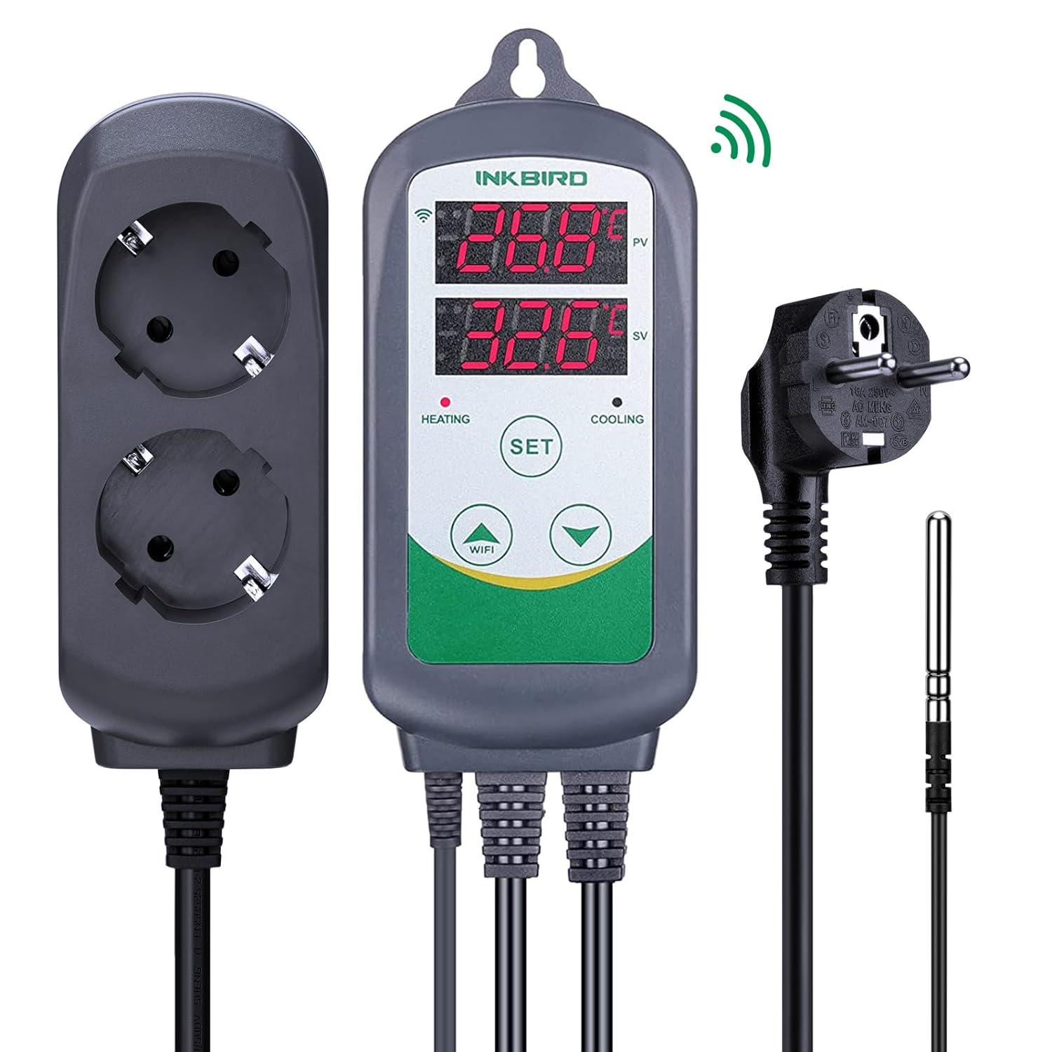 Smart Home Thermostat - INKBIRD ITC-308-WiFi cyfrowy regulator temperatury 220V