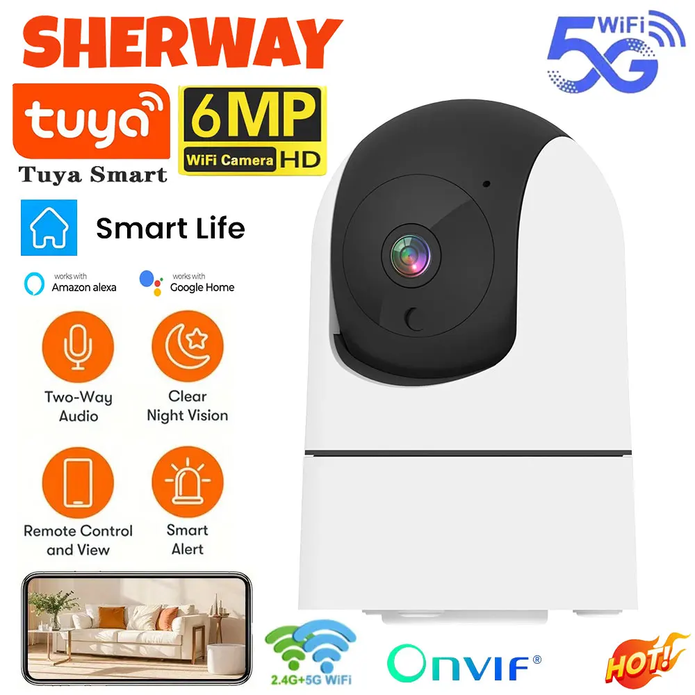 Smart Home Battery Camera Ezviz - Tuya 5G WiFi kamera IP kryty