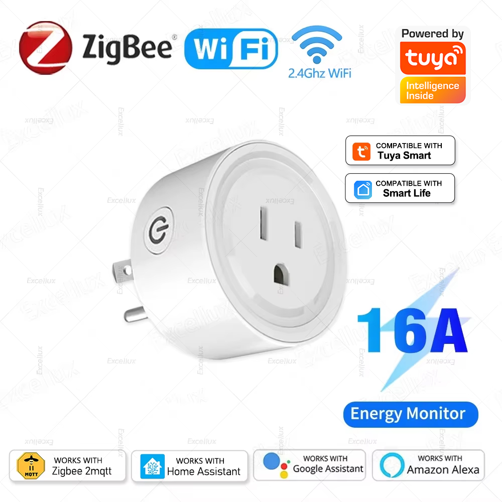 Smart Home Ac - Inteligentne gniazdko Tuya WiFi lub Zigbee,