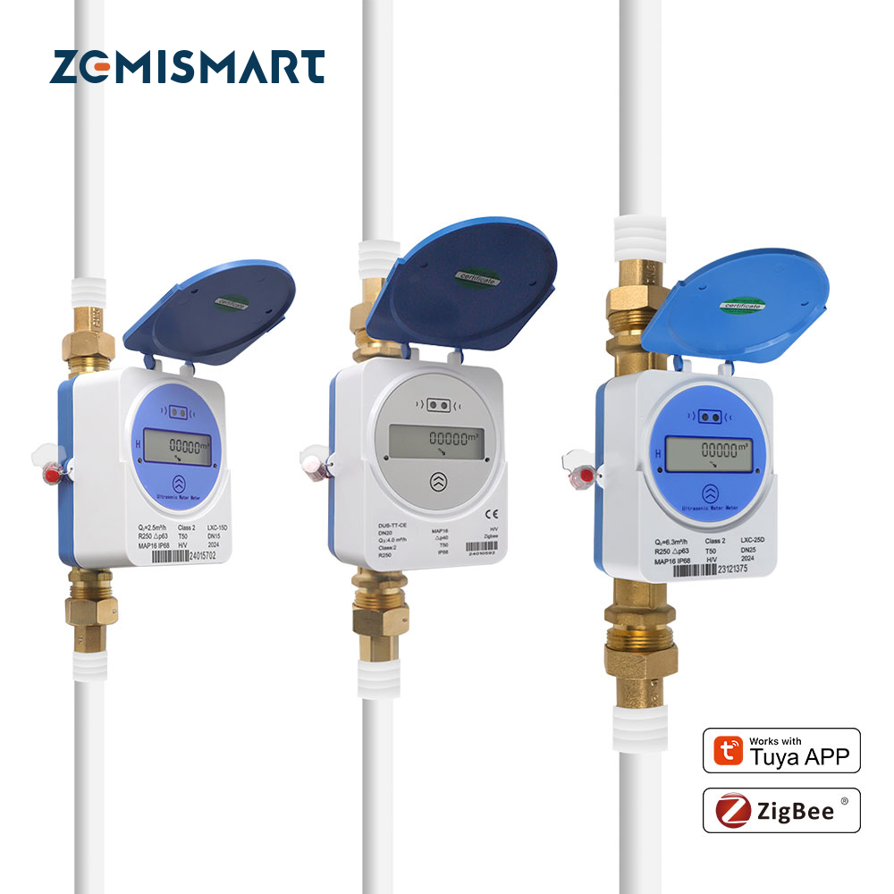 Smart Home Sistem - Inteligentny ultradźwiękowy licznik wody Zemismart Zigbee