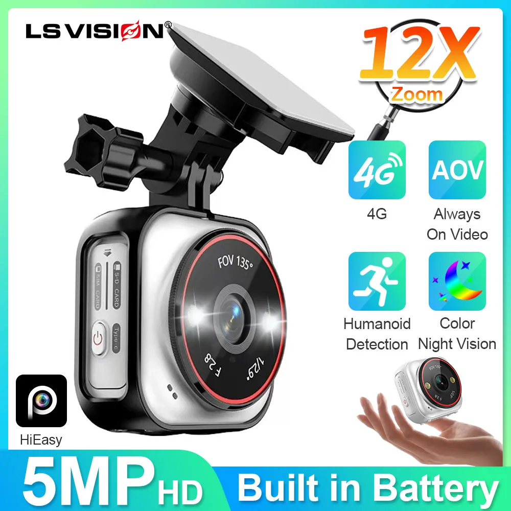 Smart Home Battery Camera Ezviz - LS VISION Kamera Kieszonkowa 4G SIM