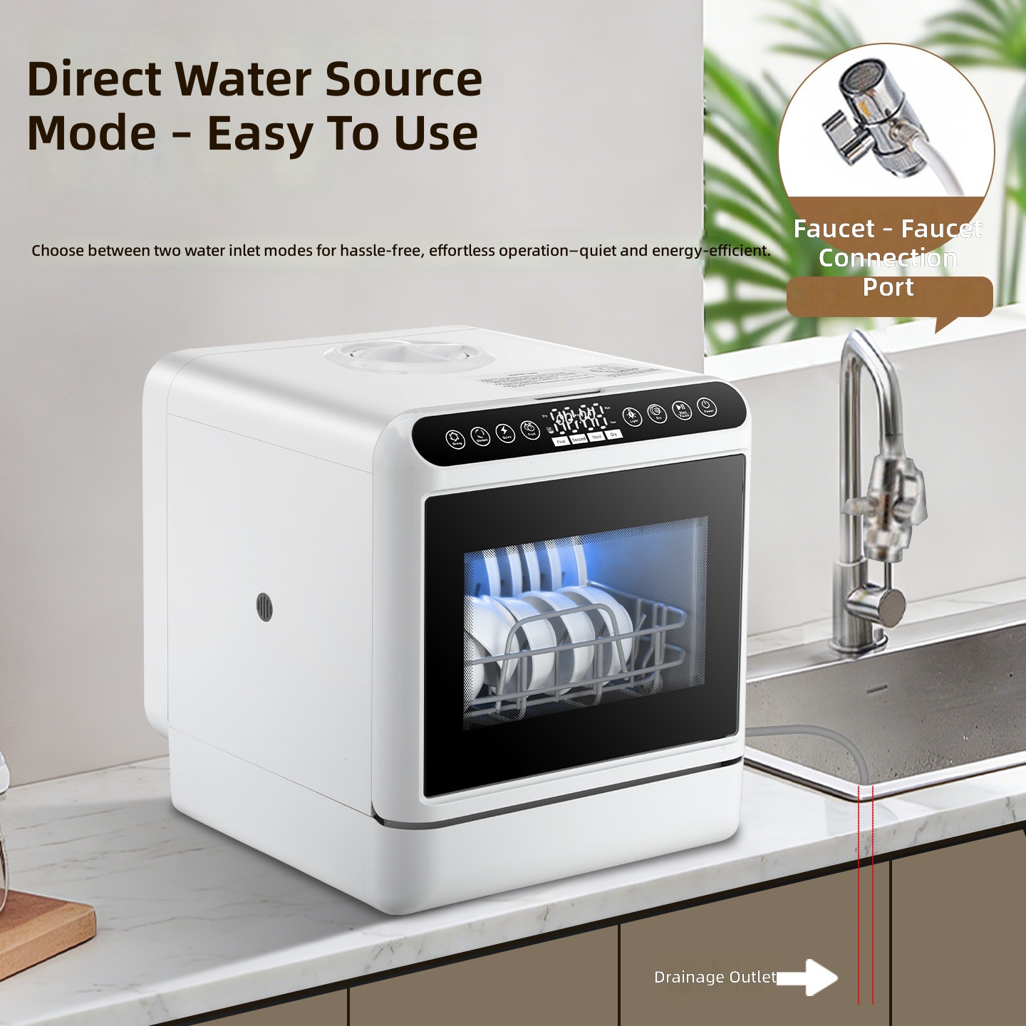 Zmywarka, wtyczka UK 220V, duż – Smart Home Ac recenzja i cena