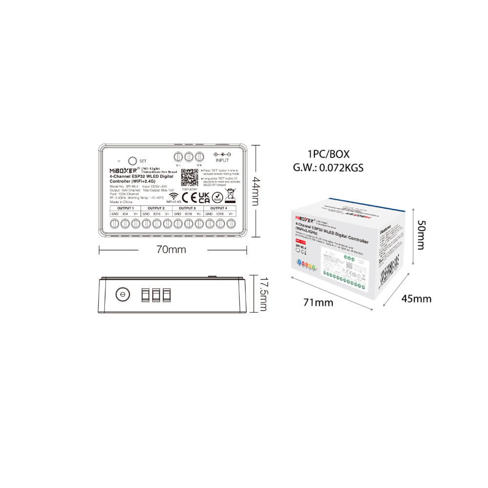 Miboxer SPIW5-4 5w1 Kontroler  – Wifi Led Dimmer recenzja i cena