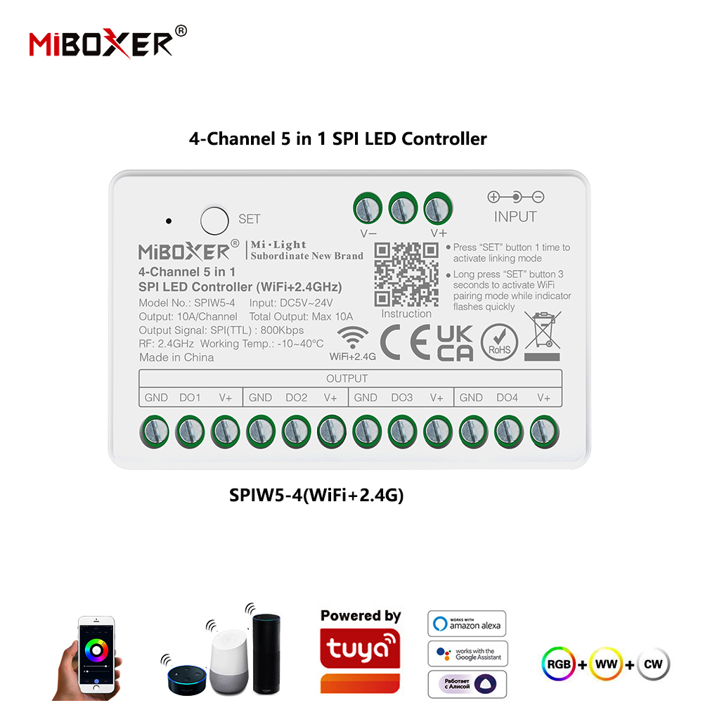 Miboxer SPIW5-4 5w1 Kontroler  – Wifi Led Dimmer recenzja i cena