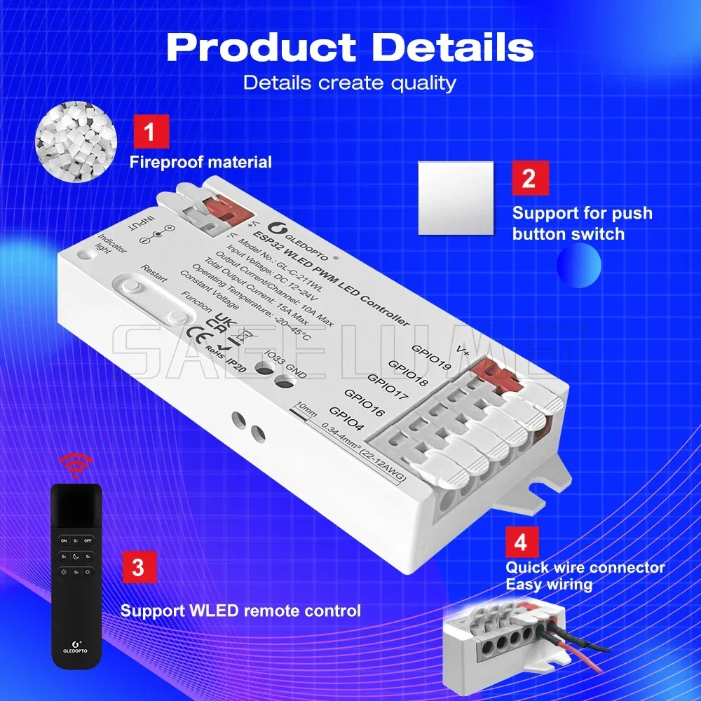 GL-C-211WL/GL-RC-001WL Aplikac – Wifi Led Dimmer recenzja i cena