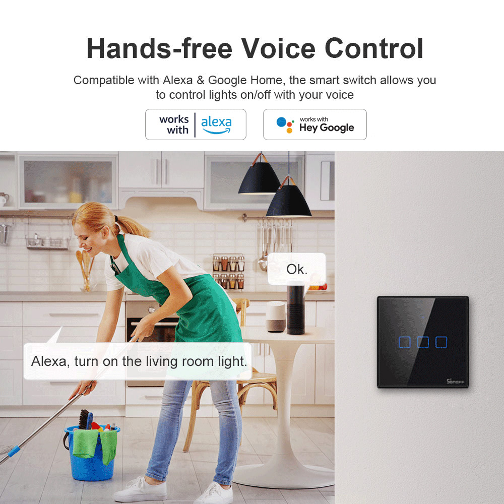 SONOFF T3EU czarny WiFi inteli – Smart Home Full System recenzja i cena