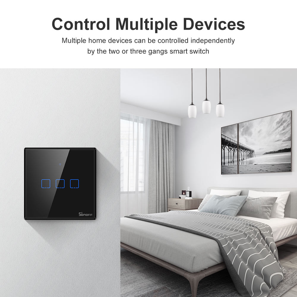 SONOFF T3EU czarny WiFi inteli – Smart Home Full System recenzja i cena