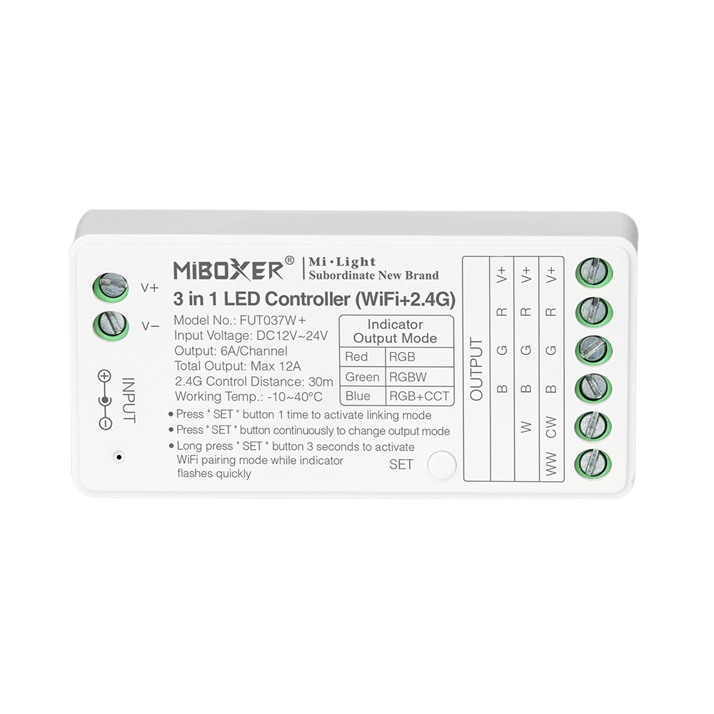 Miboxer FUT035W + 2w1 FUT037W  – Wifi Led Dimmer recenzja i cena