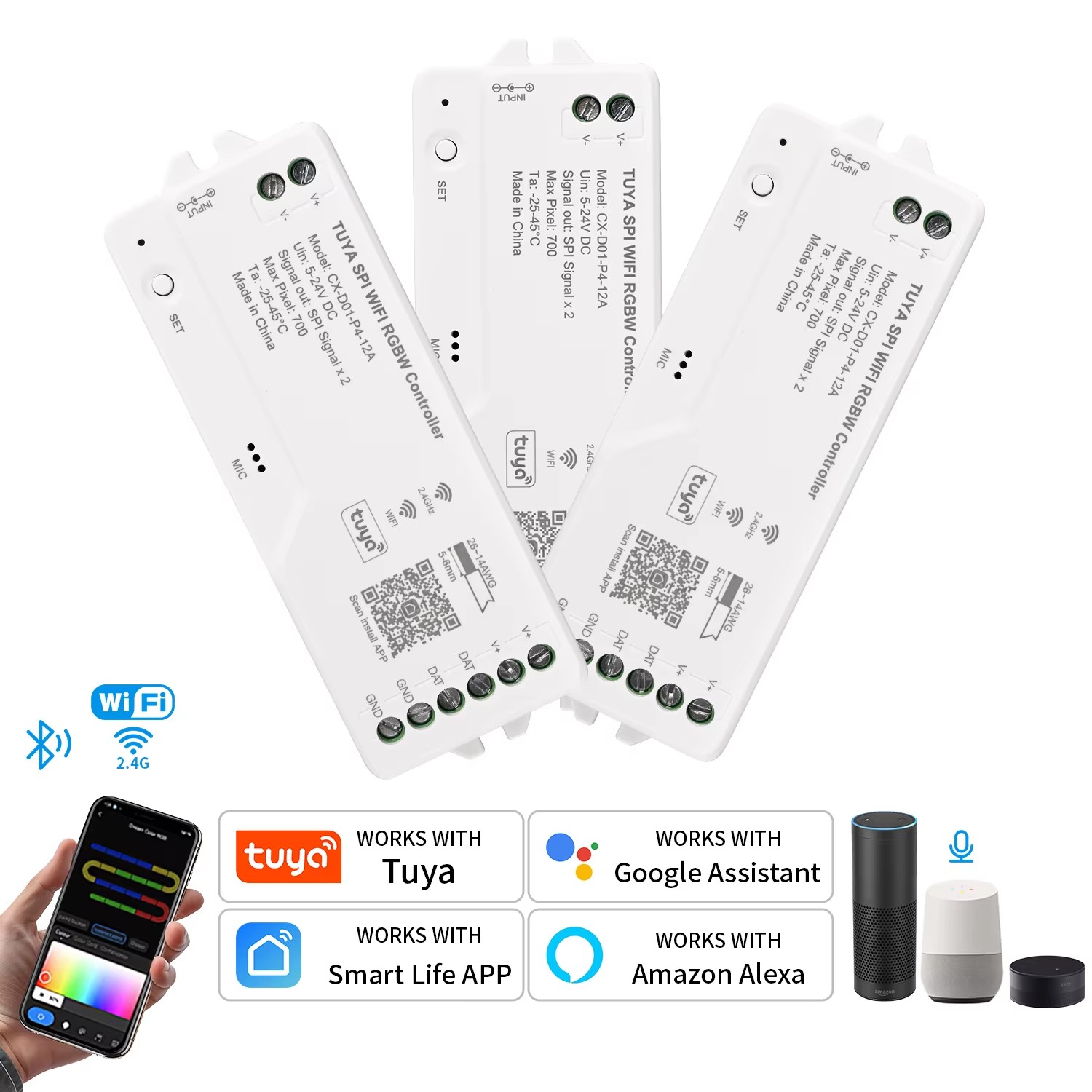 Kontroler LED Tuya Wifi SPI RG – Wifi Led Dimmer recenzja i cena