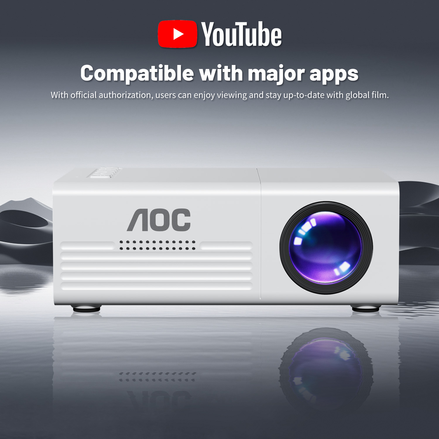 Mini Projektor AOC TFT LCD Wif – Smart Home Midea recenzja i cena