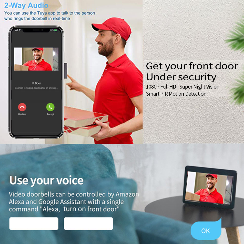 1080P 7-calowy wideodomofon Wi – Smart Home Full System recenzja i cena
