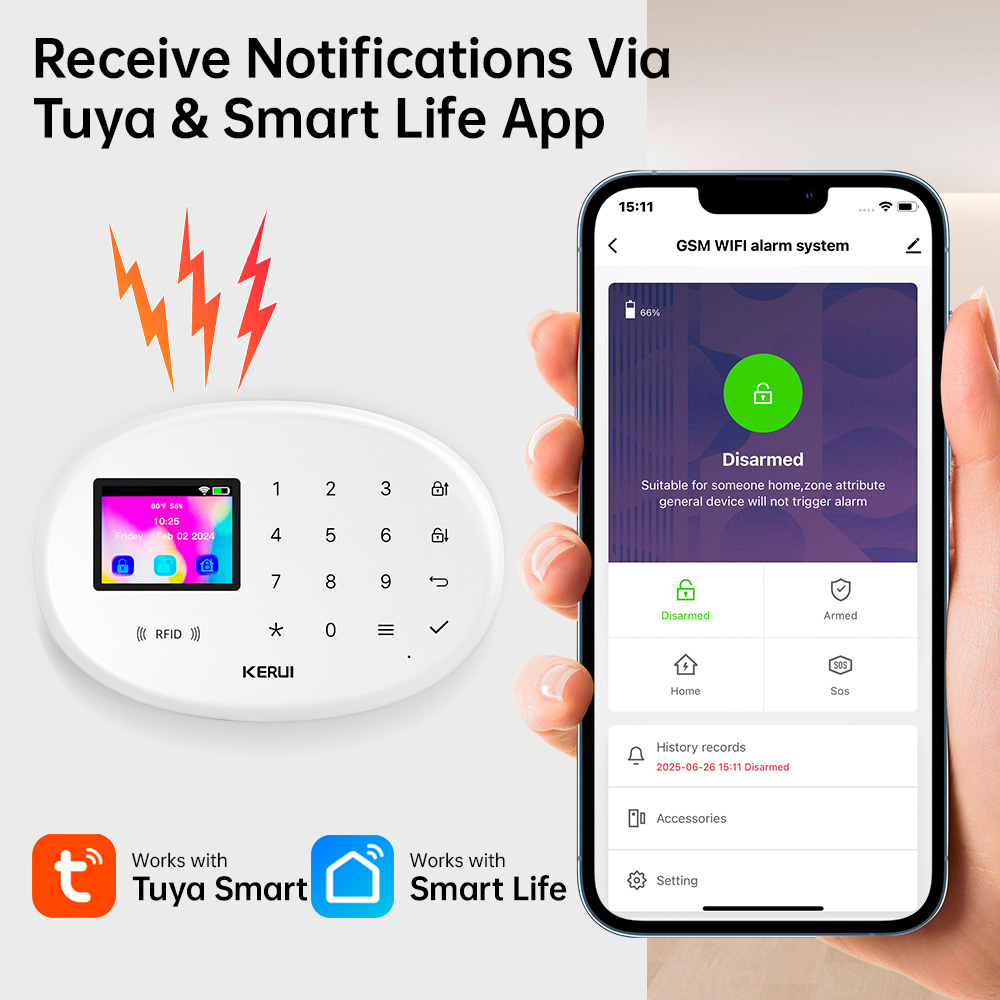 Zestaw alarmowy KERUI Tuya Wir – Smart Home Kit recenzja i cena