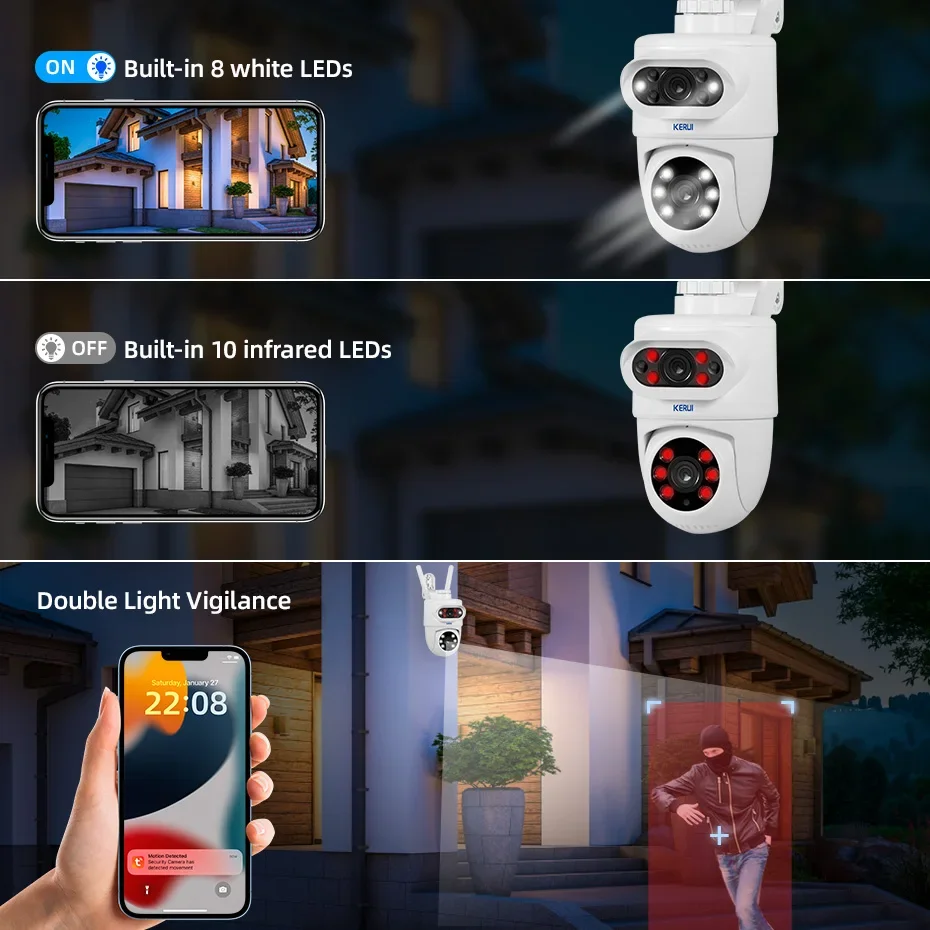 KERUI Zewnętrzna Kamera IP WiF – Smart Home Battery Camera Ezviz recenzja i cena